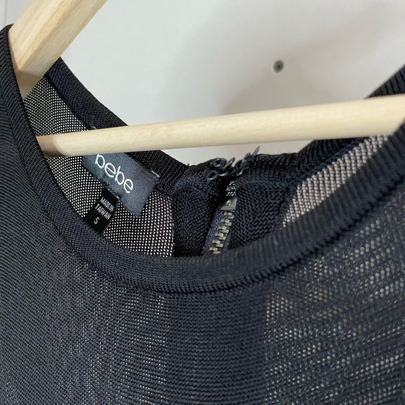 Bebe Bodycon Bandage Mini Dress - Picture 4 of 11